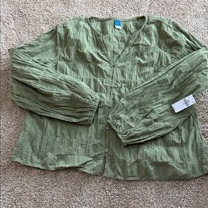 Old Navy Olive Green Blouse